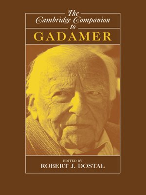 cover image of The Cambridge Companion to Gadamer